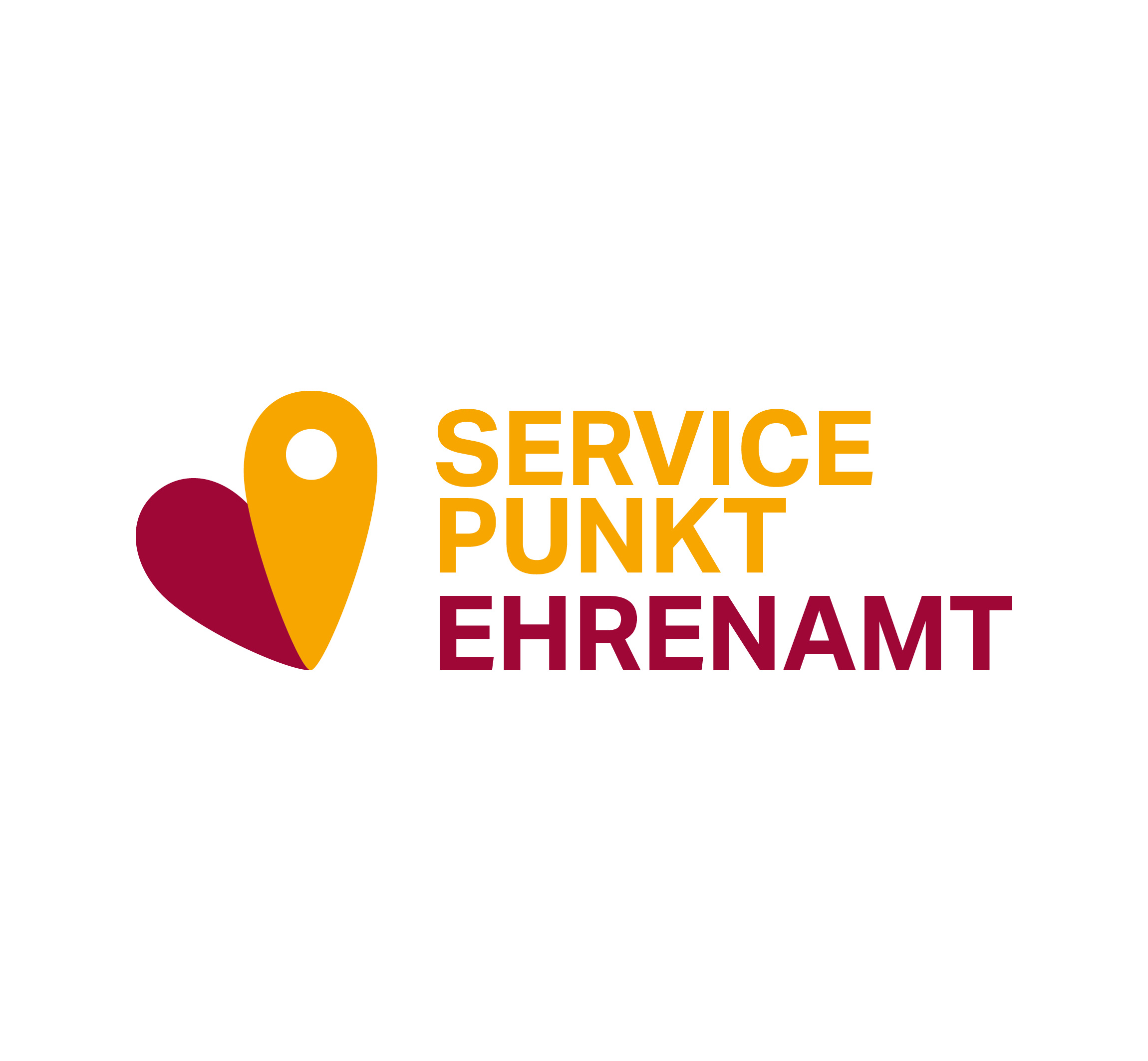 Logo mit stilisierter Hand und Schriftzug „SERVICE PUNKT EHRENAMT“